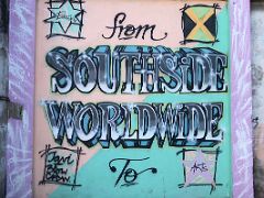 06B From Southside To Worldwide thru Education Arts mural Paint Jamaica street art in Kingston Jamaica
